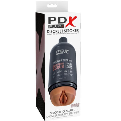 PDX PLUS – STROKER MASTURBATOR, DISKRETES FLASCHENDESIGN, SCRUB, BERUHIGENDES SÜSSIGKEITEN-SHAMPOO