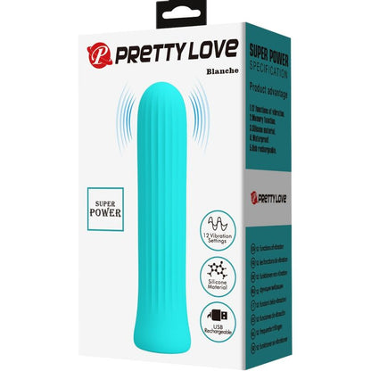 PRETTY LOVE - WEISSER VIBRATOR, BLAUER STIMULATOR