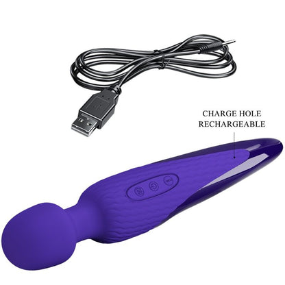 PRETTY LOVE - ANTONY YOUTH WAND VIOLET WÄRMEEFFEKT-VIBRATOR