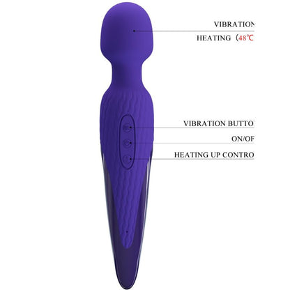 PRETTY LOVE - ANTONY YOUTH WAND VIOLET WÄRMEEFFEKT-VIBRATOR
