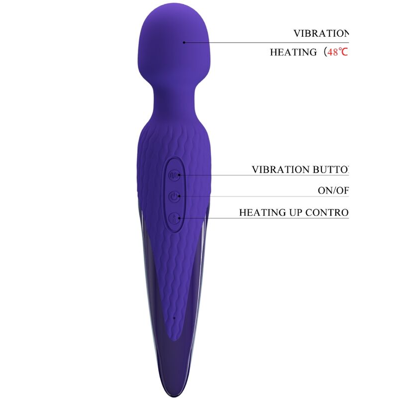 PRETTY LOVE - ANTONY YOUTH WAND VIOLET WÄRMEEFFEKT-VIBRATOR