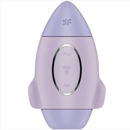 SATISFYER - MISSION CONTROL BLEU PETIT VIBRATEUR  DOUBLE IMPULSION