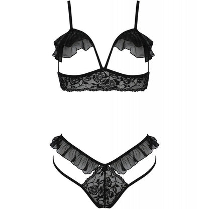 PASSION – ZWEITEILIGES DOLLY-SET SCHWARZ S/M