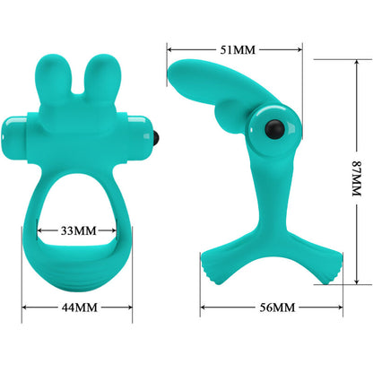 SCHÖNE LIEBE - DANTE GREEN RABBIT VIBRATORRING