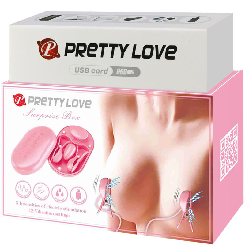 PRETTY LOVE – ÜBERRASCHUNGSBOX MIT ROSA ELEKTROSTIMULATIONSCLIPS