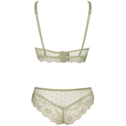 LIVCO CORSETTI FASHION - PINE LC 90667 SOUTIEN-GORGE + CULOTTE KAKI L/XL
