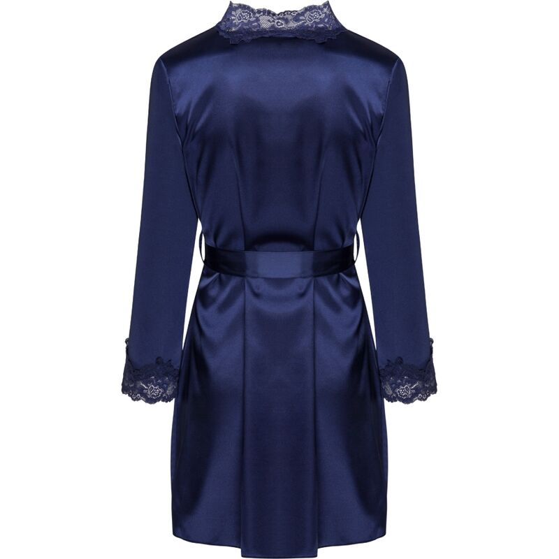 LIVCO CORSETTI FASHION - JACQUELINE LC 90249 ROBE DE CHAMBRE + CHEMISE + CULOTTE BLEU MARINE L/XL