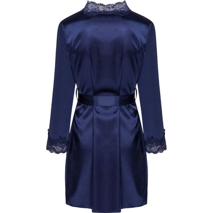 LIVCO CORSETTI FASHION - JACQUELINE LC 90249 ROBE DE CHAMBRE + CHEMISE + CULOTTE BLEU MARINE L/XL