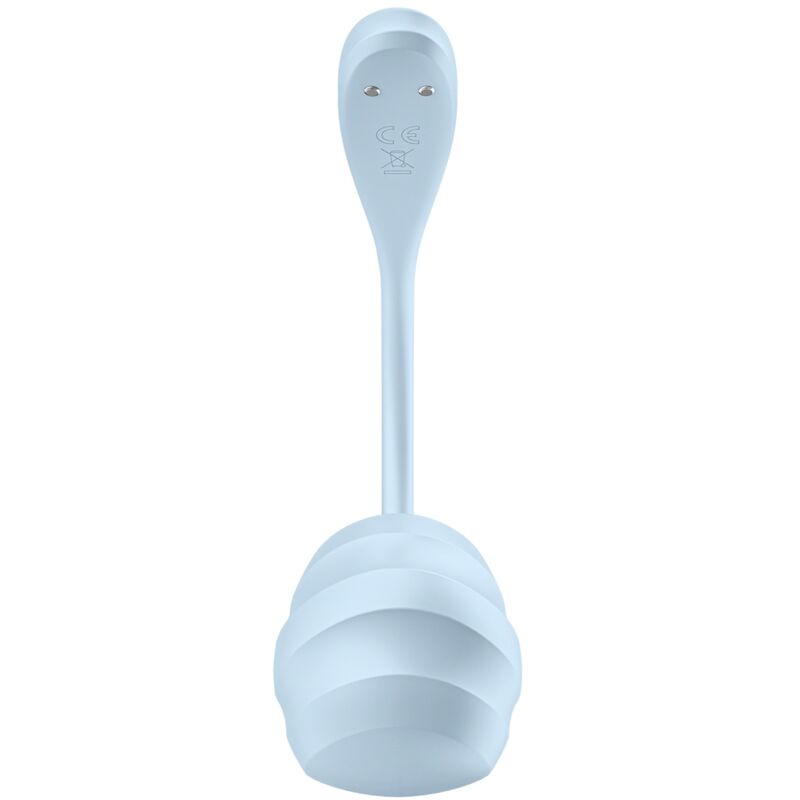 SATISFYER – KOSTENLOSE APP G-SPOT-STIMULATOR GLATTES BLÜTENBLATT HIMMELBLAU