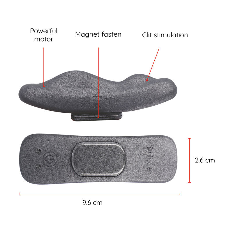 ONINDER - MANILA PANTY WIEDERAUFLADBARER VIBRATOR 9 GESCHWINDIGKEITEN 9,6 CM X 2,6 CM - KOSTENLOSE ANWENDUNG