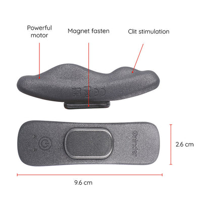 ONINDER - MANILA PANTY WIEDERAUFLADBARER VIBRATOR 9 GESCHWINDIGKEITEN 9,6 CM X 2,6 CM - KOSTENLOSE ANWENDUNG