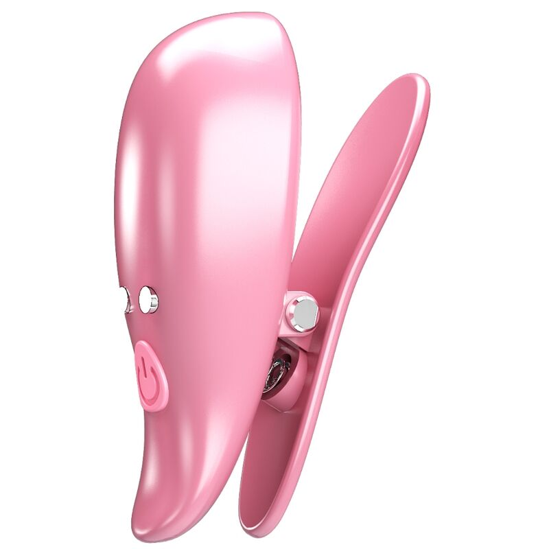 PRETTY LOVE - BLATT-ROSA VIBRIERENDE NIPPELKLEMMEN