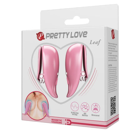PRETTY LOVE - BLATT-ROSA VIBRIERENDE NIPPELKLEMMEN