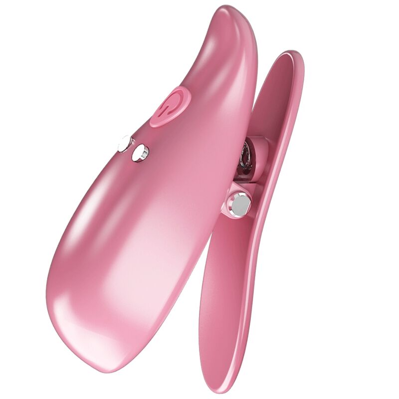 PRETTY LOVE - BLATT-ROSA VIBRIERENDE NIPPELKLEMMEN