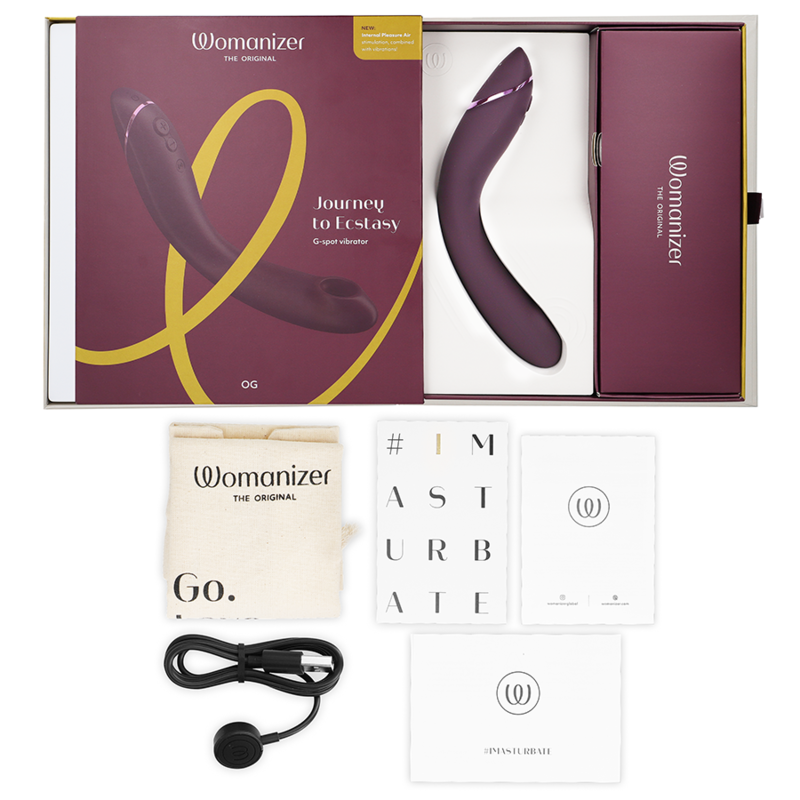 VIBROMASSEUR OG G-SPOT AUBERGINE - WOMANIZER