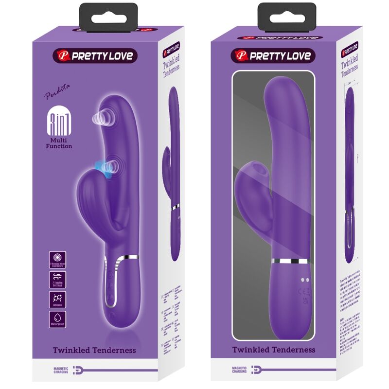 PRETTY LOVE - PERLITA G-SPOT 3 IN 1 MULTIFUNKTIONSVIBRATOR LILA