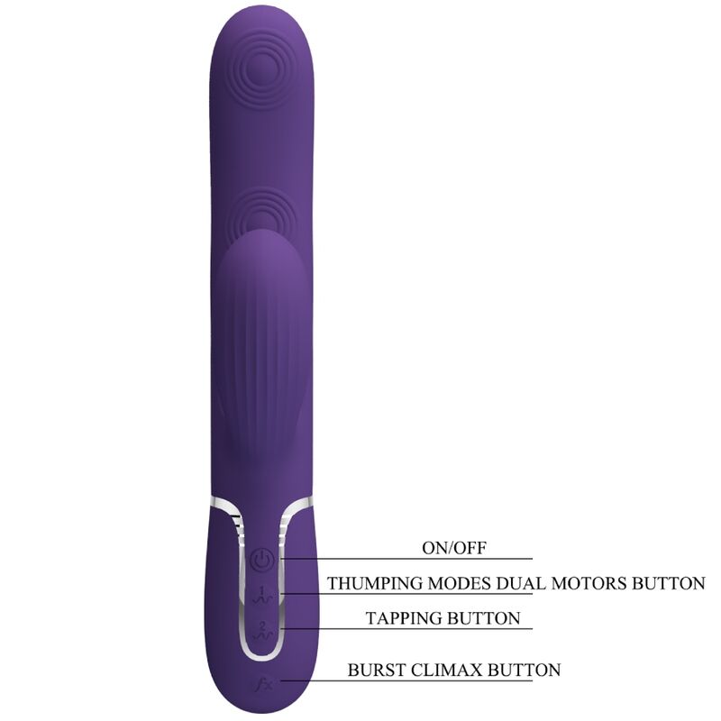 PRETTY LOVE - PERLITA G-SPOT 3 IN 1 MULTIFUNKTIONSVIBRATOR LILA