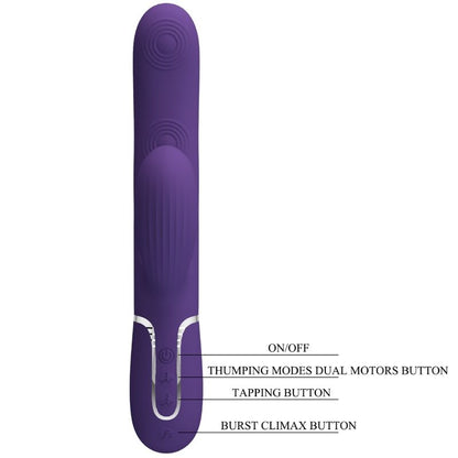 PRETTY LOVE - PERLITA G-SPOT 3 IN 1 MULTIFUNKTIONSVIBRATOR LILA