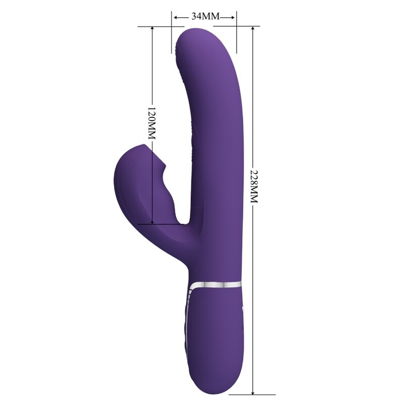 PRETTY LOVE - PERLITA G-SPOT 3 IN 1 MULTIFUNKTIONSVIBRATOR LILA