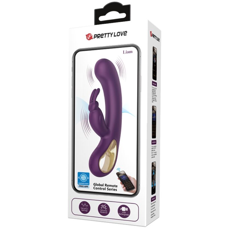 PRETTY LOVE - LIAM RABBIT VIBRATOR UND G-SPOT-STIMULATOR LILA