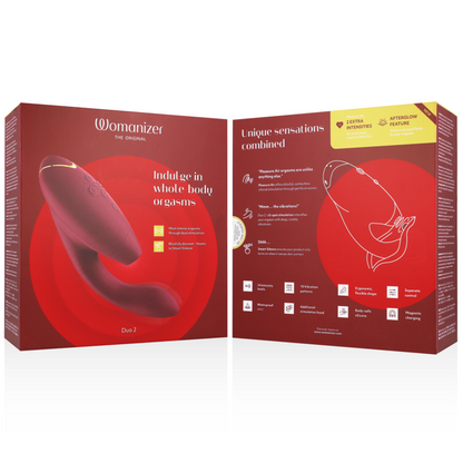 STIMULATEUR DUO 2 BORDEAUX - WOMANIZER