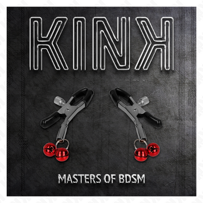 KINK - ROTE DOPPELGLOCKEN-METONPINZETTE 6 CM