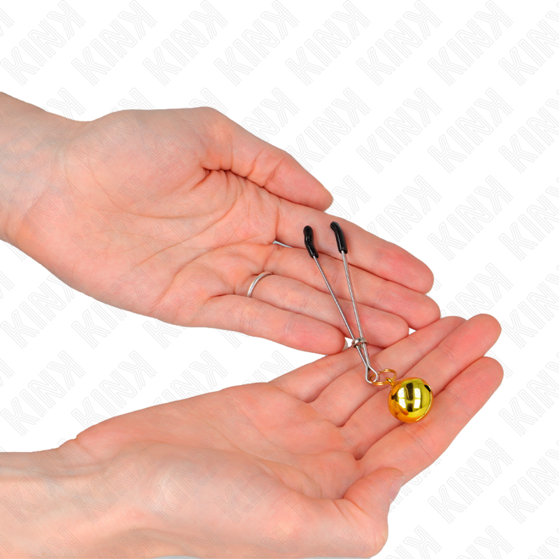 KINK – DÜNNE GOLD-KLINGEL-TELEFONCLIPS 7 CM