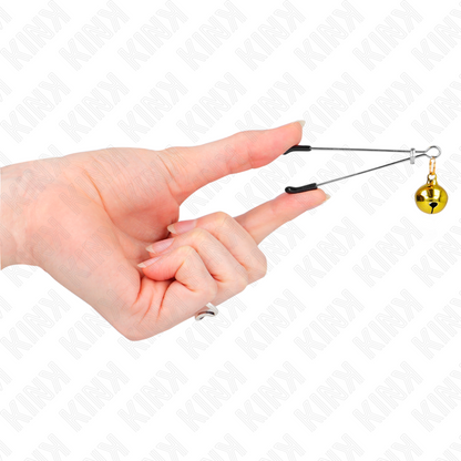 KINK – DÜNNE GOLD-KLINGEL-TELEFONCLIPS 7 CM