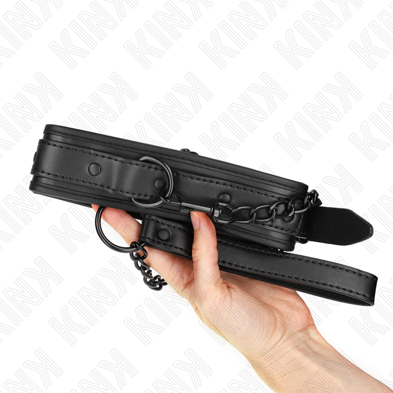 KINK - MODEL 2 NEOPREN-BONDAGE-Halsband mit 78 cm verstellbarem Gürtel, 37,5 x 49,5 cm