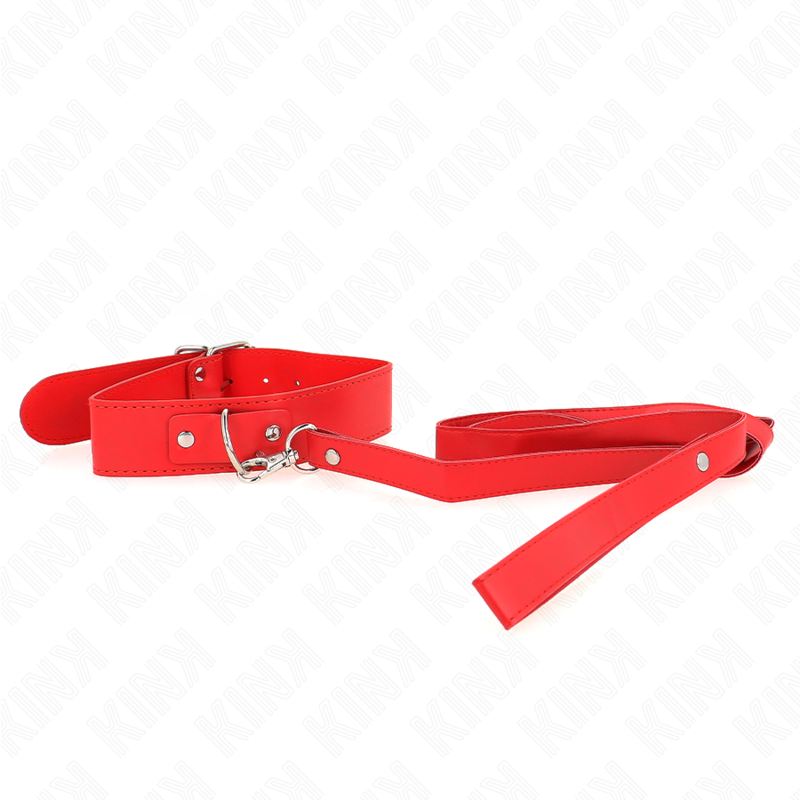 KINK - HALSKETTE MIT GÜRTEL 116 CM VERSTELLBARES ROJO-ARMBAND 32-50 CM X 8 CM