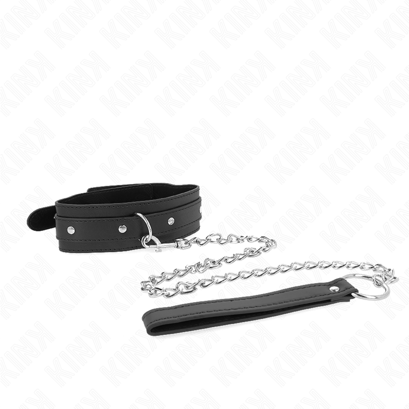 KINK - HALSBAND MIT LEINE 65 CM 1 VERSTELLBARER RING 38-49 CM X 5 CM