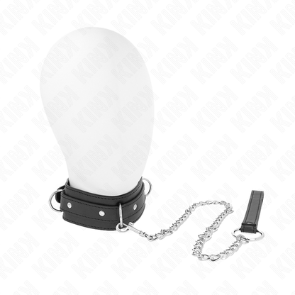 KINK - HALSBAND MIT LEINE 65 CM 3 RINGE MODELL 1 VERSTELLBAR 38-49 CM X 5 CM