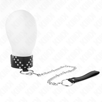 KINK - HALSKETTE MIT GÜRTEL 65 CM MIT VERSTELLBARER V-NIET 36-43 CM X 5 CM