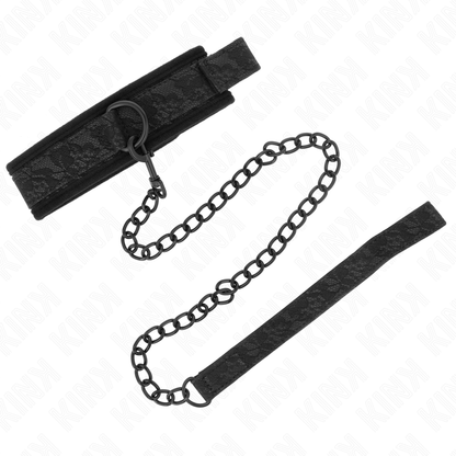 KINK – BASIC-MODELL, HALSBAND MIT LEINE, 77 CM, MODELL 5, VERSTELLBAR 34-54 CM X 5 CM