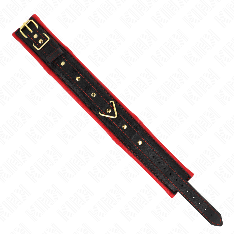 Knickhalsband mit verstellbarer Leine aus einfarbigem Stoff, 33–48 cm x 5,7 cm