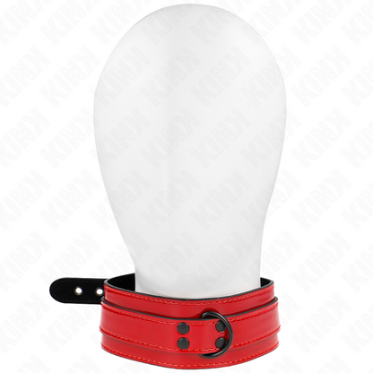 KINK – VERSTELLBARE WEINROTE HALSKETTE 37,5-49,5 CM X 5 CM