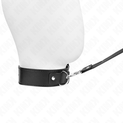 KINK - HALSKETTE MIT GÜRTEL 116 CM VERSTELLBARES SCHWARZES ARMBAND 32-50 CM X 8 CM