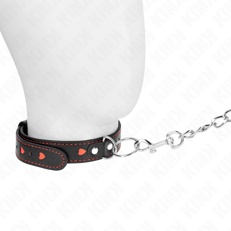 KINK - HALSKETTE MIT ARMBAND 65 CM HERZDETAILS 52,5 X 2,5 CM