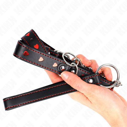 KINK - HALSKETTE MIT ARMBAND 65 CM HERZDETAILS 52,5 X 2,5 CM