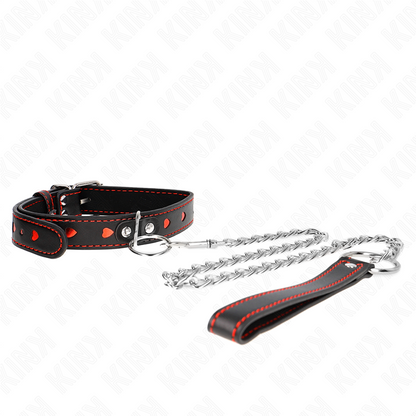 KINK - HALSKETTE MIT ARMBAND 65 CM HERZDETAILS 52,5 X 2,5 CM