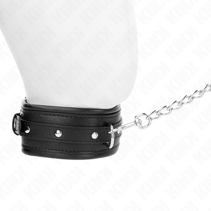 KINK – HALSKETTE MIT ARMBAND MIT GLÄNZENDER SCHNALLE 65 CM 48,5 CM X 5,3 CM