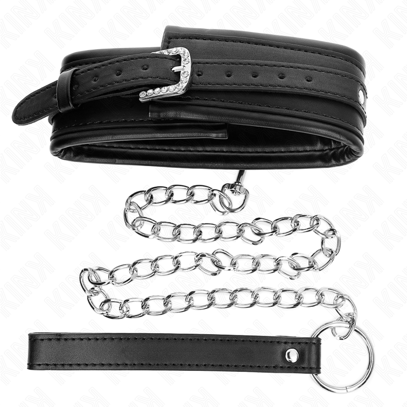 KINK – HALSKETTE MIT ARMBAND MIT GLÄNZENDER SCHNALLE 65 CM 48,5 CM X 5,3 CM