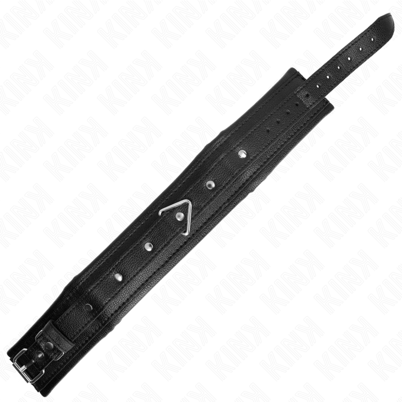 KINK - HALSKETTE MIT ARMBAND AUS SCHWAMMLEDERIMITAT, MODELL 1, VERSTELLBAR 37-54 CM X 3 CM