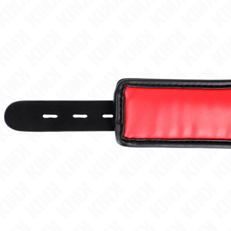 KINK - HALSKETTE MIT ARMBAND AUS SCHWAMMLEDERIMITAT, MODELL 3, VERSTELLBAR 37-54 CM X 3 CM