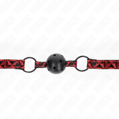 KINK – RAUTENMUSTER-BALL 4,5 CM GAG MODELL 2 64,5 CM VERSTELLBAR 42-60 CM