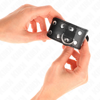 KINK – ARMBÄNDER MIT DOPPELTER REIHE VERSTELLBARER STIEFEL SCHWARZ