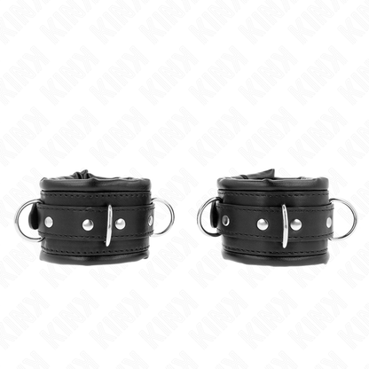 KINK – SCHWERE HANDGELENKSTÜTZE, MIT SCHWARZEM FELL GEFÜTTERT, VERSTELLBAR 20–30 CM X 6 CM