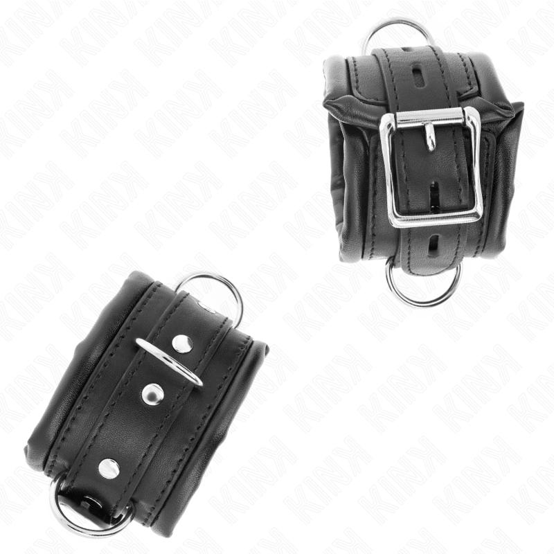 KINK – SCHWERE HANDGELENKSTÜTZE, MIT SCHWARZEM FELL GEFÜTTERT, VERSTELLBAR 20–30 CM X 6 CM