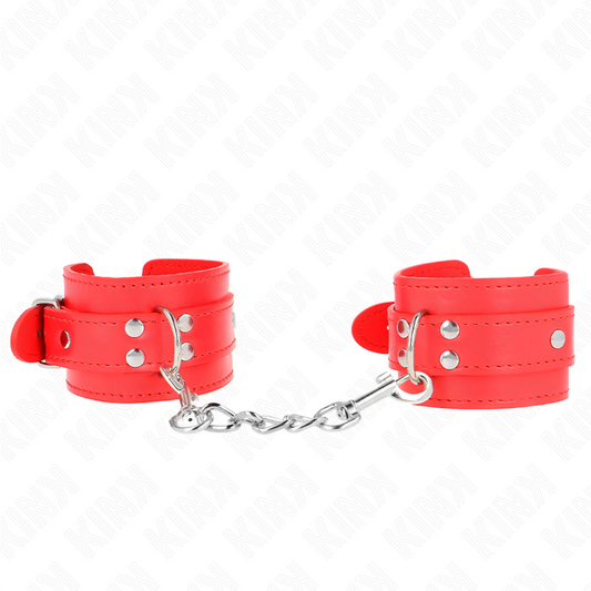 KINK - APPAREILS-POIGNETS SIMPLES ROUGE AJUSTABLES 20-23 CM X 5,5 CM