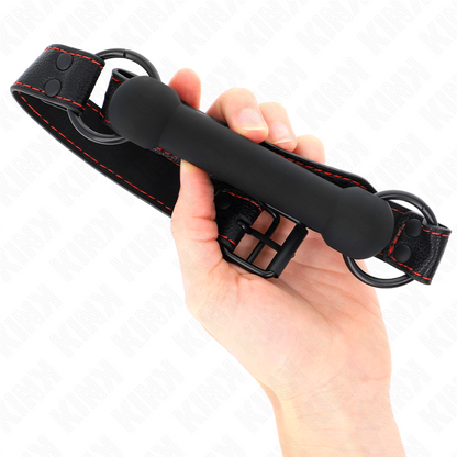 KINK - KNOCHENTASCHE MIT VERSTELLBAREM SCHWARZEM LEDERRIEMEN 41-57 CM